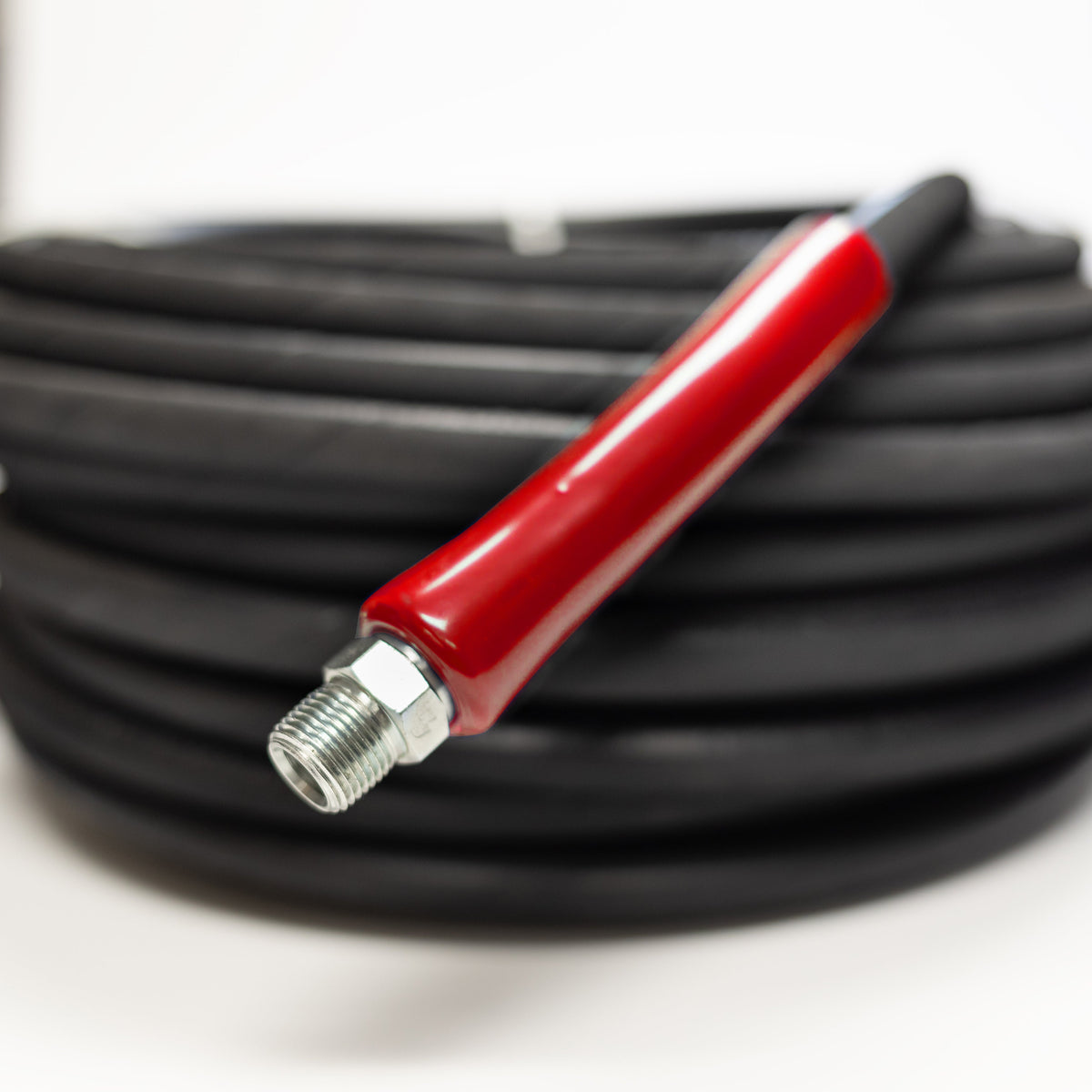 3/8" x 150' Black Cover | 6,000 PSI Pressure Washer Hose Assembly