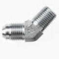 3/16&quot; JIC Male by 1/8&quot; NPT Male 45 Degree Elbow 2503-03-02