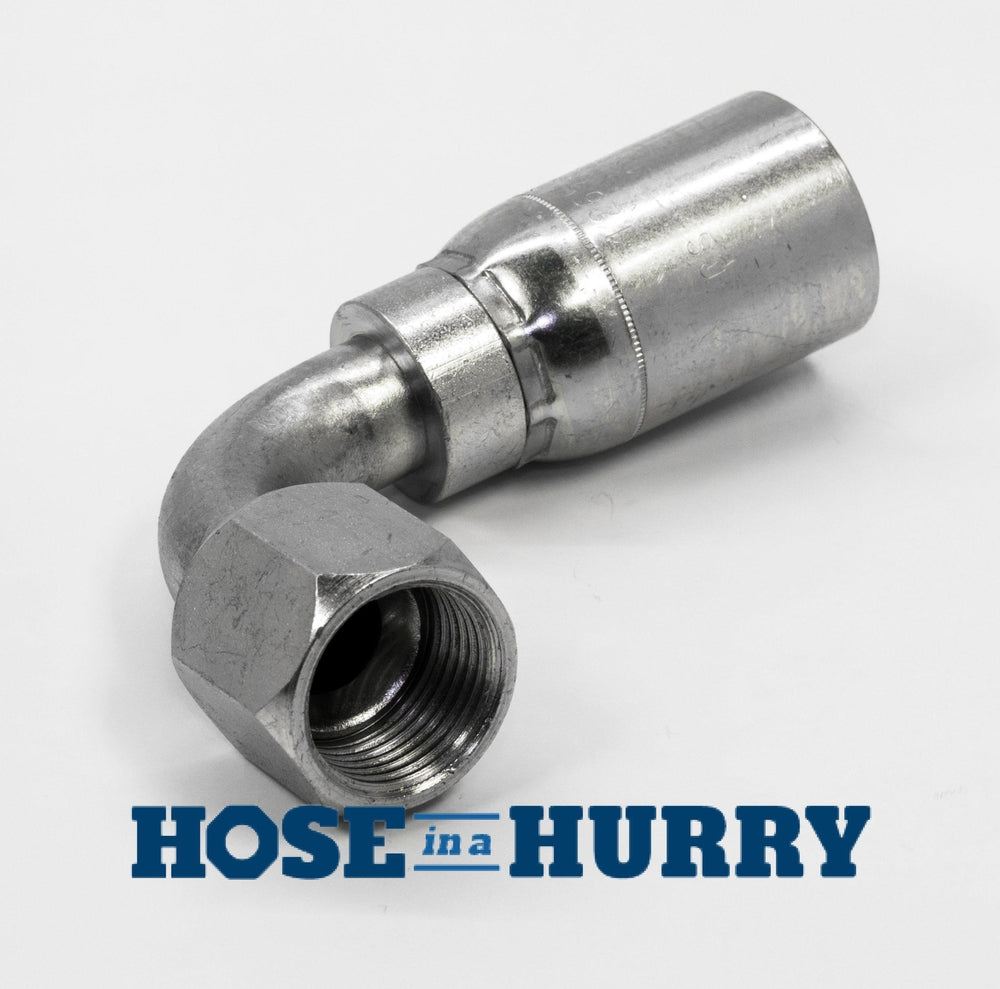 JIC 37° Female Swivel 90° Thermoplastic Hose Fittings-Hose in a Hurry