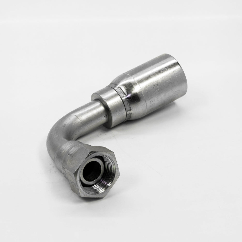 Metric DIN Light Female 90 Degree Hydraulic Hose Fitting