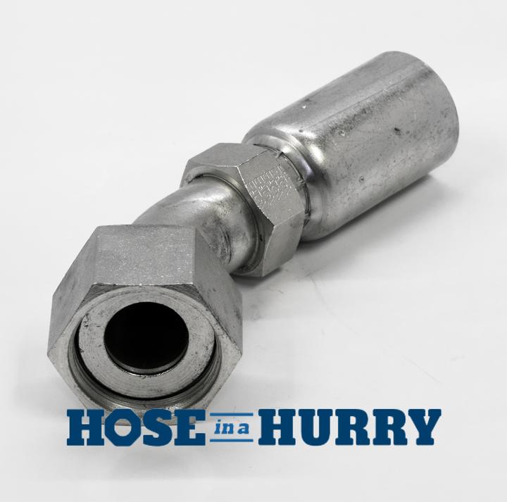 ORFS Female 45 Degree 4-Wire Hose Fitting