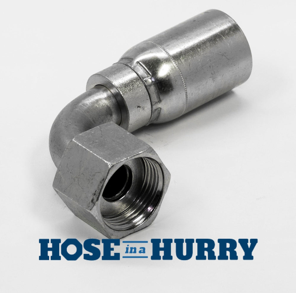 SAE 45° O-Ring Face Seal Female Swivel 90° Thermoplastic Hose Fittings-Hose in a Hurry