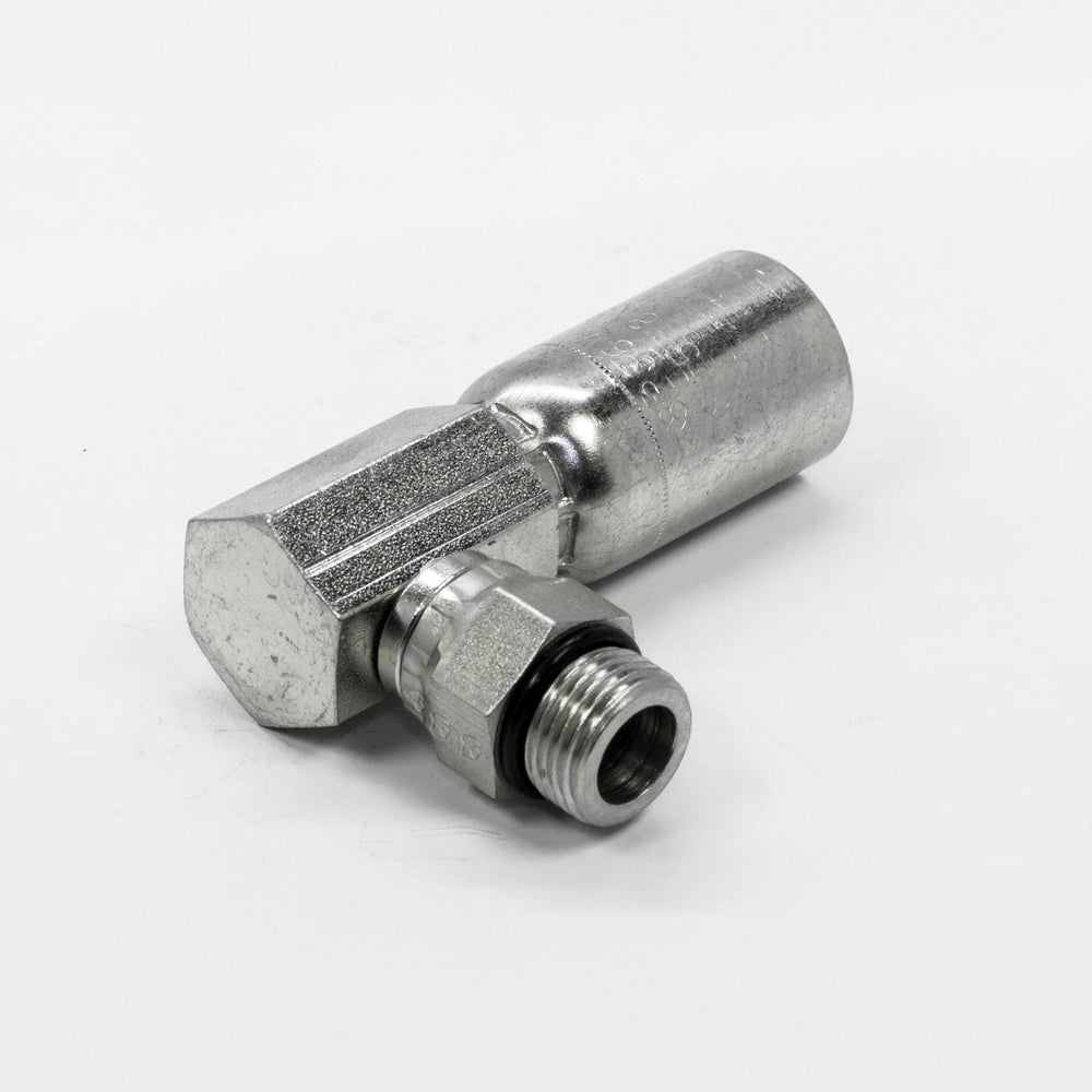 MBX90-08-10 | 5/8 ORB Male Swivel 90 Degree Fitting for 1/2 Hydraulic Hose